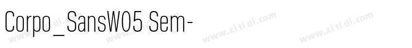 Corpo_SansW05 Sem字体转换